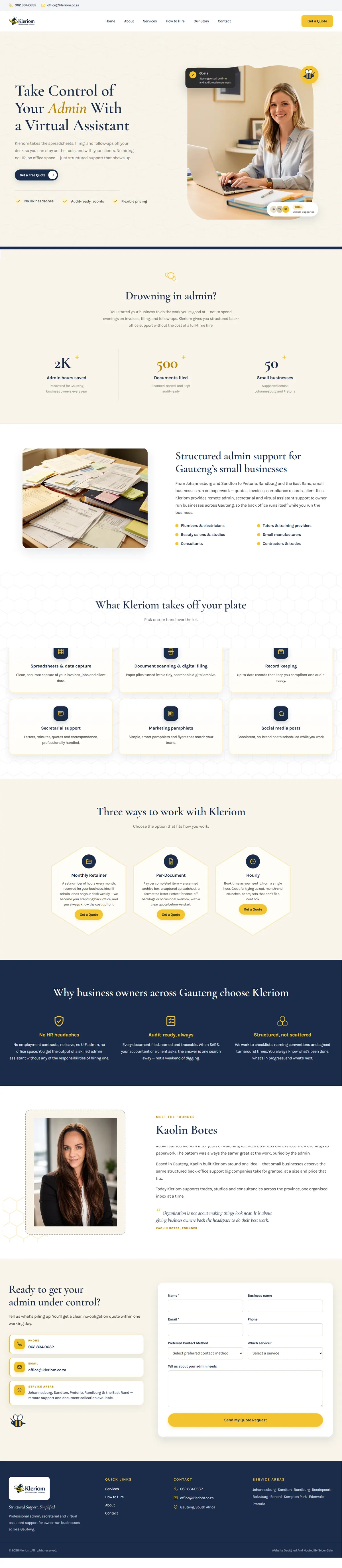 Kleriom website