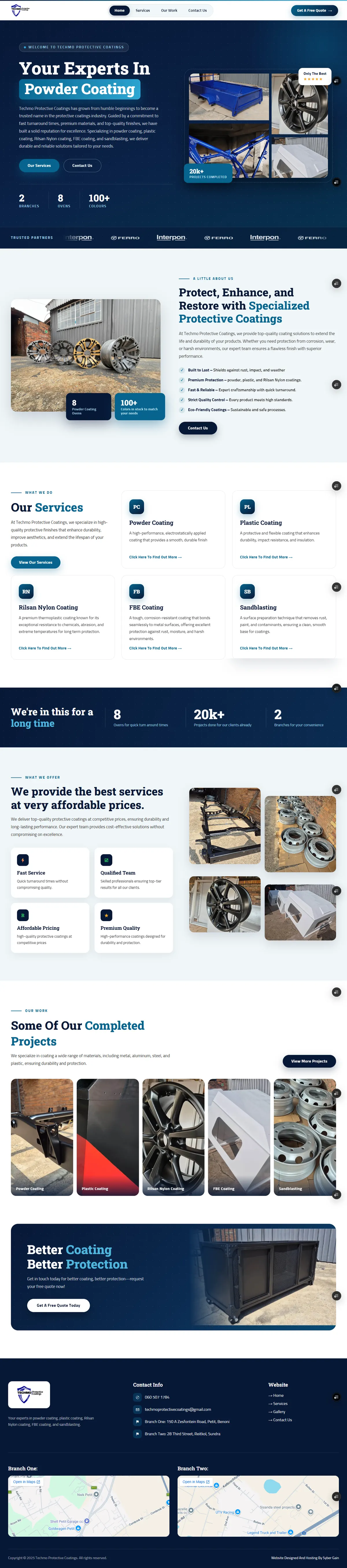 Techmo Protective Coatings website